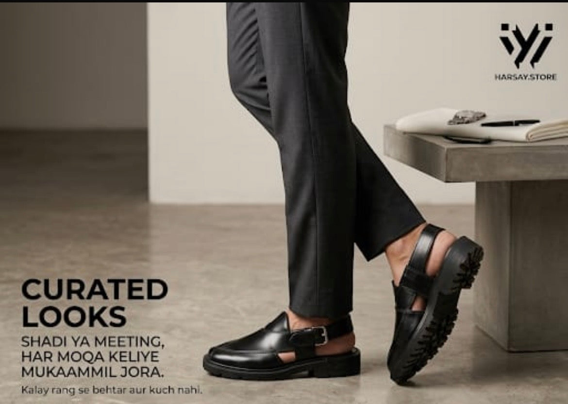 Harsay black leather Norozi